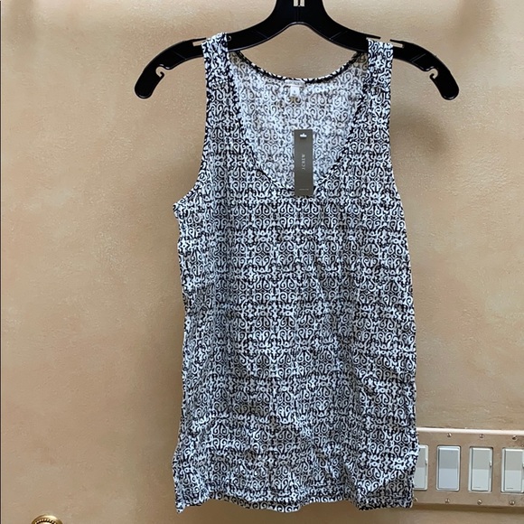 JCrew black and white tank NWT - Picture 1 of 3